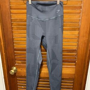 Gymshark Blue Geometric Leggings